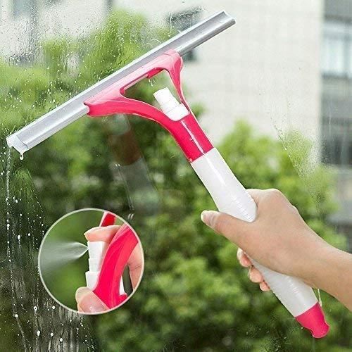 Rubber and Aluminum Wiper with Water Sprayer Tool